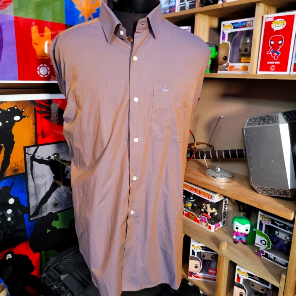 Rust irredescent dress shirt